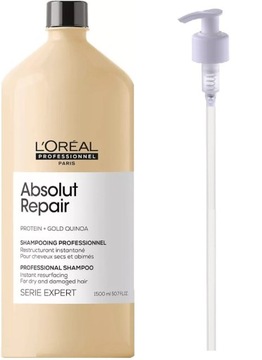Loreal SZAMPON ABSOLUT REPAIR 1500 + POMPKA