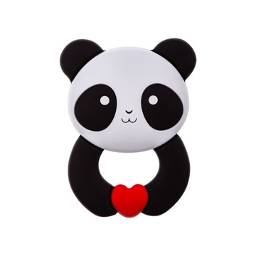 Gryzak Silikonowy PANDA - Miękki na ząbkowanie