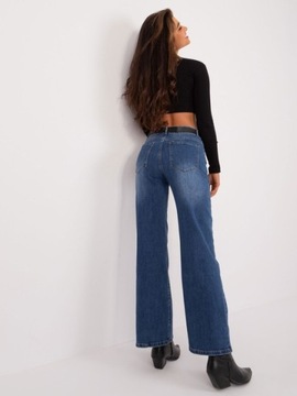 SPODNIE JEANS _XS_ GRANATOWY Damskie