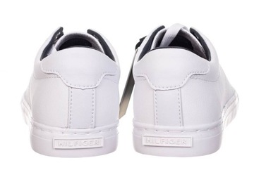 TOMMY HILFIGER BUTY MĘSKIE ESSENTIAL LEATHER SNEAKER WHITE r.44