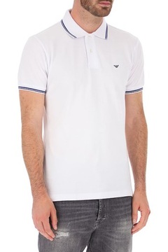 EMPORIO ARMANI markowa koszulka POLO męska WHITE M