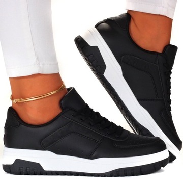 CZARNE ADIDASY DAMSKIE BUTY SNEAKERSY SPORTOWE