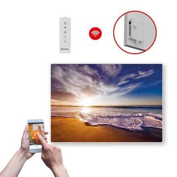 DEKORACYJNY PANEL GRZEWCZY na podczerwień o mocy 500W z WIFI