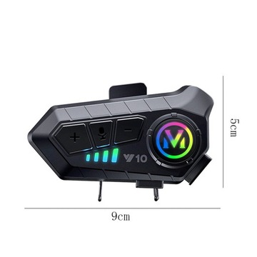 SŁUCHAWKI DO KASKU MOTOCYKLOWEGO BLUETOOTH 5.3 DWUSTRONNE STEREO HIFI IPX6