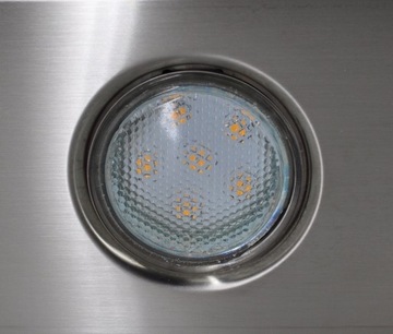 Maan Corona телескопическая кухонная вытяжка 60см Silver Glass LED Под шкафом