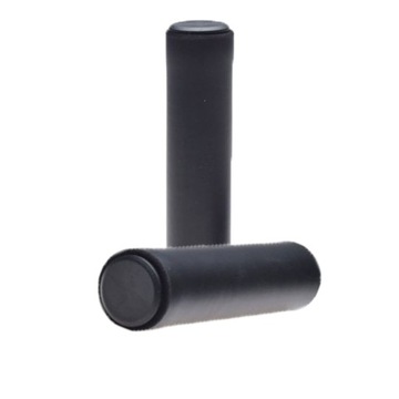 Gripy chwyty rowerowe 17 mm czarne + korki w zestawie Szosa Ostre koło