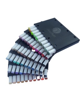 ДВОЙНЫЕ АЛКОГОЛЬНЫЕ МАРКЕРЫ TRAVELBOX 40 ШТ. ДЕКО