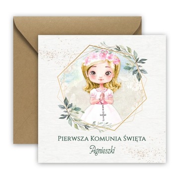 Zaproszenia Zaproszenie NA KOMUNIĘ ŚWIĘTĄ 10szt