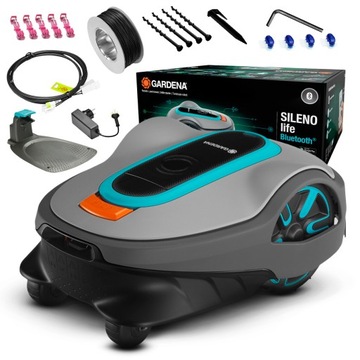 Robot koszący Gardena Sileno life 15103-32 1250m2 Alarm IPX5 Automatyczny