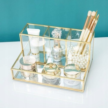 БОЛЬШОЙ КОРОБОК-ОРГАНИЗАТОР ДЛЯ СТЕКЛЯННОЙ КОСМЕТИКИ