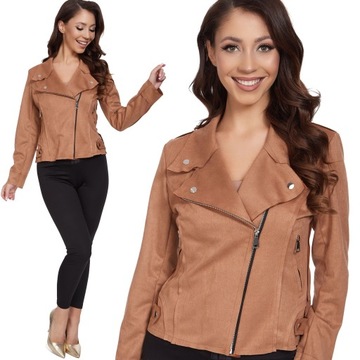 176_ XL/42 _ КУРТКА РАДИАТОР ИЗ ЗАМШЕВОЙ КОЖИ