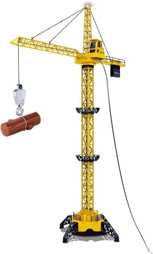 DUŻY DŹWIG ZDALNIE STEROWANY ŻURAW XXL OBROTOWY 128CM + DŹWIĘKI I DIODA LED