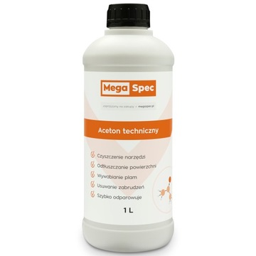 Aceton techniczny 1L zmywacz rozpuszczalnik Megaspec