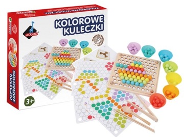 GRA POMYSŁOWY SKRZAT KOLOROWE KULECZKI DREWNO SORTER MOTORYKA