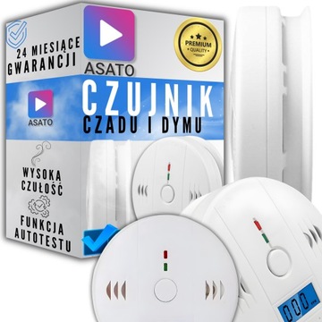 Czujnik Czadu i Dymu Tlenku Węgla Bezprzewodowy