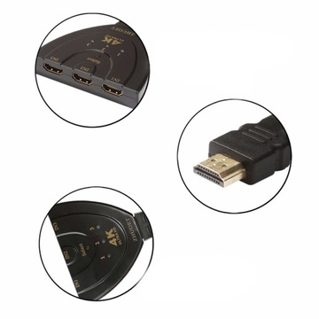 ПЕРЕКЛЮЧАТЕЛЬ HDMI ПЕРЕКЛЮЧАТЕЛЬ 3-в-1 РАЗДЕЛИТЕЛЬ FULL HD 4K