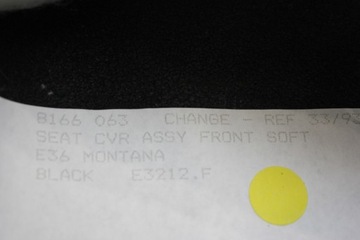 OE LEM SEDAČKA SEDADLA MONTANA KŮŽE BMW E36 8166063