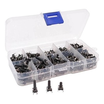 Zestaw 250szt przycisków TACT - mikrostyk - mikroswitch