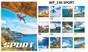 Multi -Panel Calendar 2025 большая стена 13 страниц