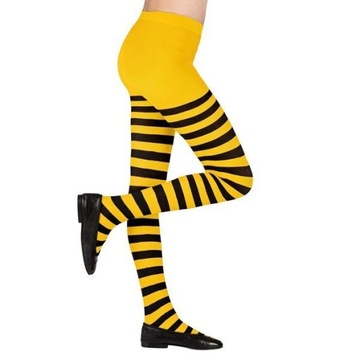 КОЛГОТКИ В ЧЕРНО-ЖЕЛТЫЕ ПОЛОСКИ ПЧЕЛА 1-3