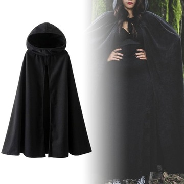Halloween Cosplay długi płaszcz z kapturem, peleryna trwałe akcesoria dla