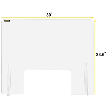 VEVOR Акриловый чехол Защитная стенка 60x76 см
