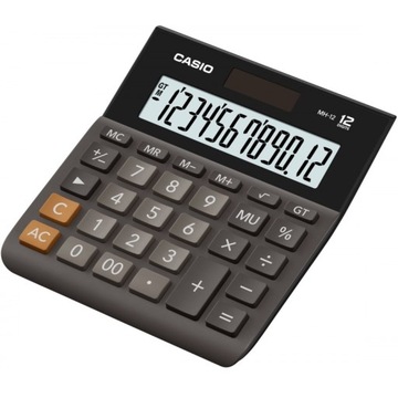 Kalkulator CASIO MH-12 czarny (biurowy)
