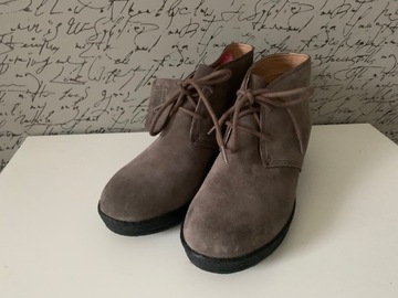 CLARKS ŚLICZNE BUTY BOTKI SKÓRA 38 /24,5CM IDEAŁ !