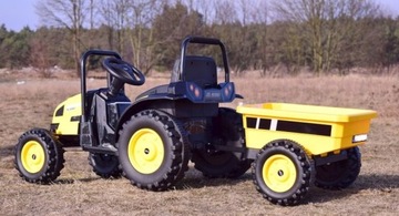 ТРАКТОР С ПРИЦЕПОМ-АККУМУЛЯТОРОМ, 2 ДВИГАТЕЛЯ ПО 45 ВТ