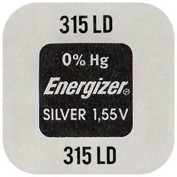 1x bateria srebrowa mini Energizer 315 / SR716SW / SR67