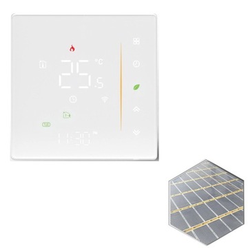 ZIGBEE TUYA Inteligentny termostat Elektryczne ogrzewanie podłogowe czarny
