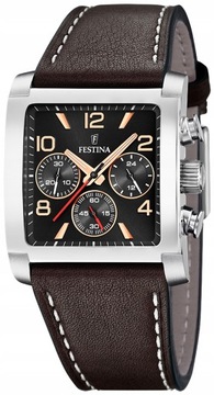 Zegarek męski FESTINA 20653/4 brązowy klasyczny