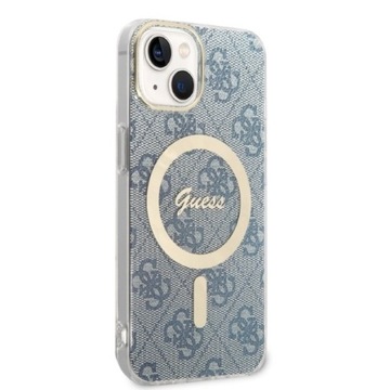 GUESS Oryginalny zestaw Etui + Kabel Magsafe do iPhone 14 Plus / 15 Plus 6.