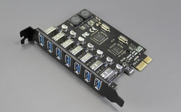 GLOTRENDS U3057 7-портовая карта адаптера USB-A 3.0 5 Гбит/с PCIe