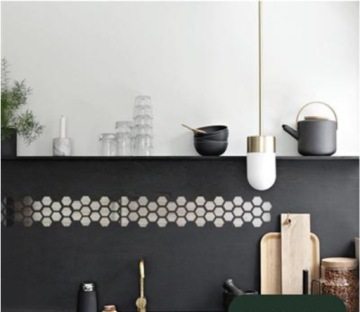 Настенное украшение Зеркало декоративное Hexa 4 см