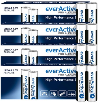 40x BATERIE ALKALICZNE LR06 AA R6 EVERACTIVE PRO