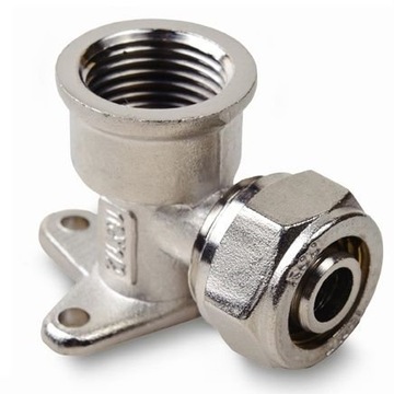Kolano AluPEX ścienne 16x1/2” GW skręcane