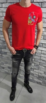 PHILIPP PLEIN XL logo t-shirt koszulka PP skull