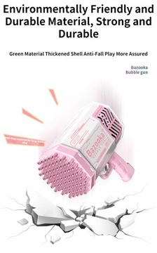 Пистолет для мыльных пузырей Bubble Gun Rocket с 69 отверстиями