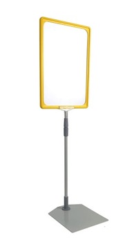 Телескопический рекламный стенд 60 см с рамкой А4.