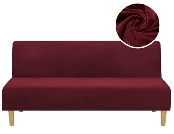 POKROWIEC NA WERSALKĘ SOFĘ WELUR PREMIUM AKSAMIT ELASTYCZNY 190-210 CM