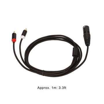 Кабель xlr «папа» на 2 разъема RCA, Hi-Fi, чистый сигнал без потерь, разъем xlr y, шнур для