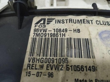 PŘÍSTROJOVÁ DESKA 7M0919861H SEAT ALHAMBRA I 2.0 B