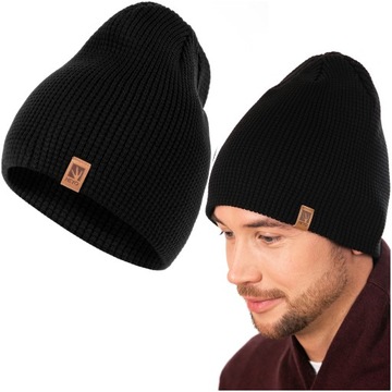 CZAPKA MĘSKA ZIMOWA KRASNAL DWUWARSTWOWA BEANIE