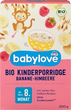 Babylove BIO Pełnoziarniste Musli Truskawki Maliny