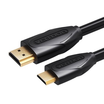 VENTION MOCNY PRZEWÓD KABEL MINI HDMI DO HDMI 4K 30HZ DO KAMERY APARATU 2M
