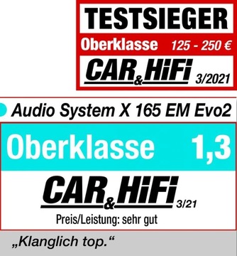 Автомобильные динамики Аудиосистема X165EM EVO2 - 165 мм 16,5 см 2x110 Вт 3 Ом