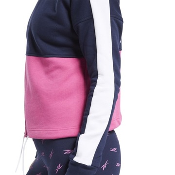 Bluza damska Reebok Te Linear Logo granatowo-różowa FU2205 L