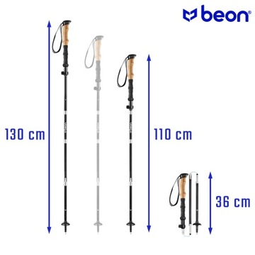 ТРЕККИНГОВЫЕ ПАЛАКИ СКЛАДНЫЕ РЕГУЛИРУЕМЫЕ АЛЬПИНСКИЕ ПАЛАКИ BEON FOLD