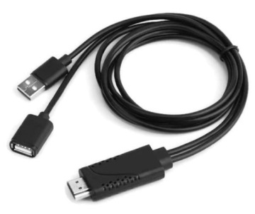 Переходник с USB 2.0 «мама» на HDMI «папа» Питание телевизора iOS клонирование Android